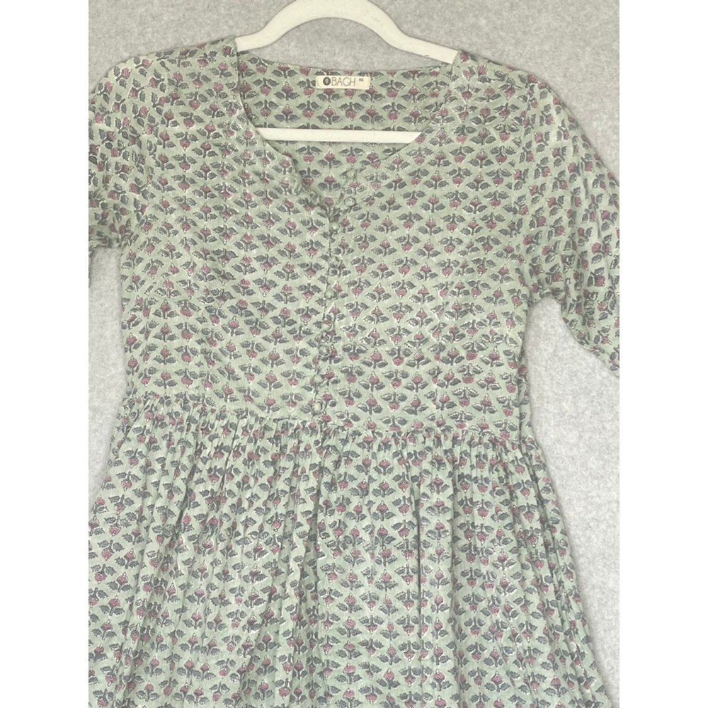 OBACH Floral Cotton Midi Dress XS - Picture 4 of 9